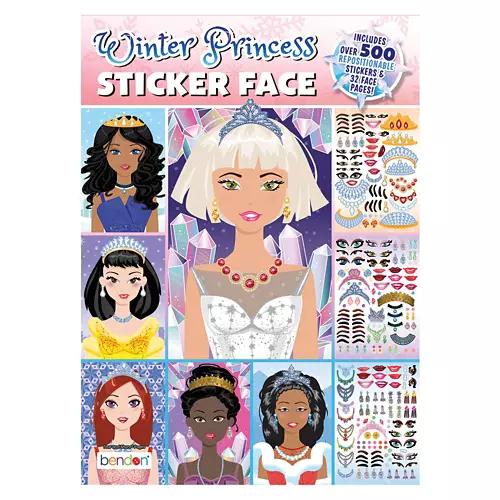 Christmas Wacky Face Stickers - Winter Princess