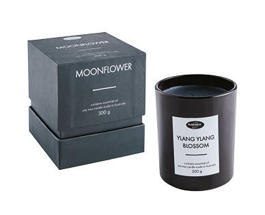 Black and White Glass Candle 300g