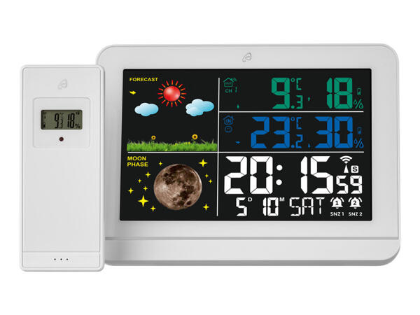 Bezdrátová meteostanice s barevným displejem