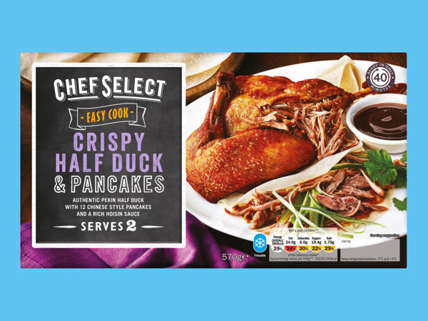 Chef Select Crispy Half Duck with Pancakes & Hoisin Sauce
