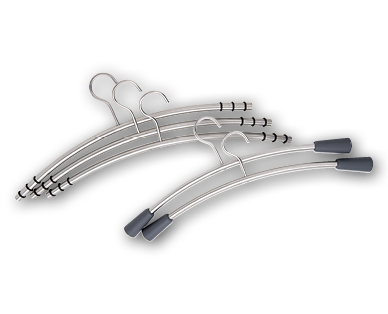 Lot de cintres en acier inoxydable EASY HOME(R)