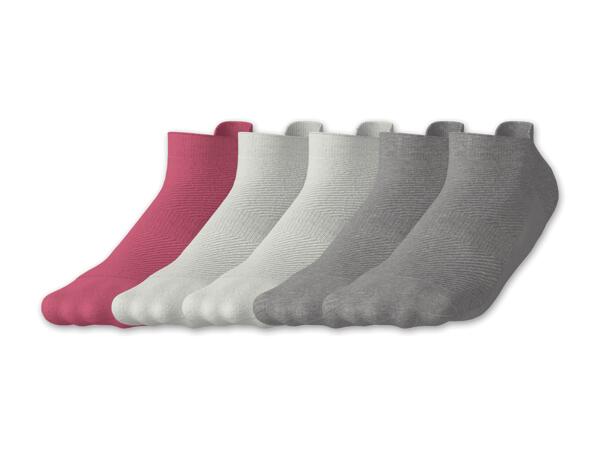 Damen/Herren Sport-Sneakersocken, 5 Paar