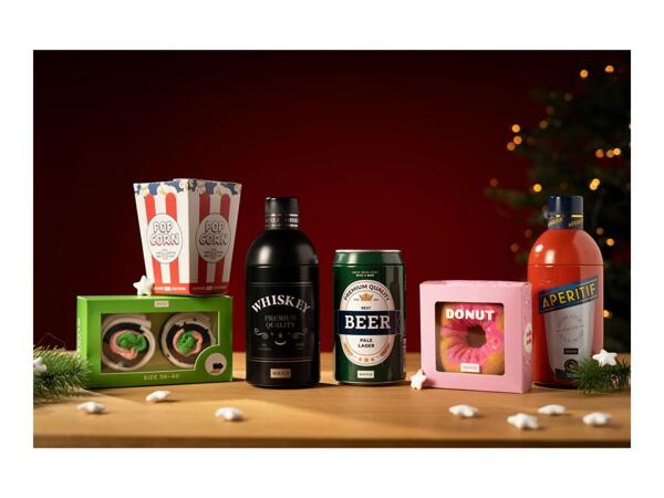 Soxo Adults' Novelty Socks in Gift Box - Whiskey