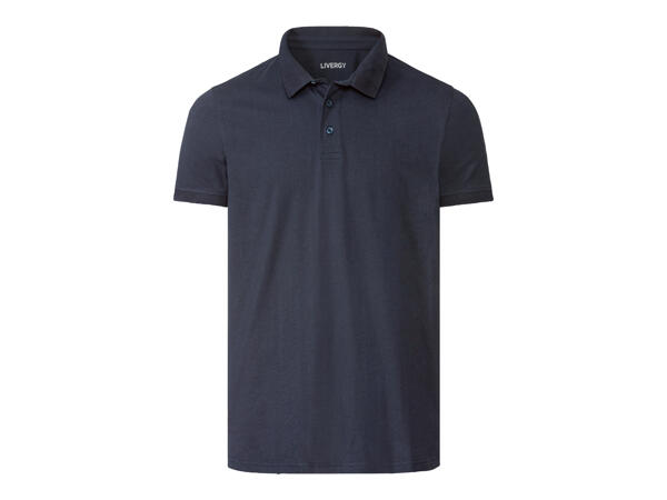 Men's Linen-Blend Polo Shirt