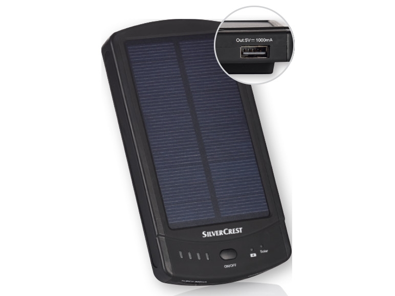 SILVERCREST(R) 2,200mAh Solar Charger