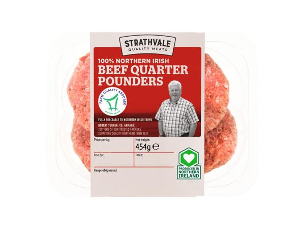 4 Fresh Northern Irish Beef Quarter Pounders