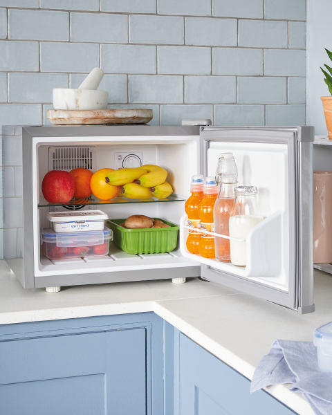 17L Silver Table Top Fridge
