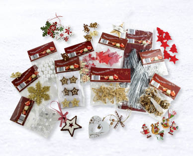 Assortiment de décorations de Noël