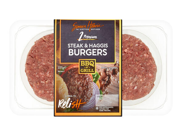 Simon Howie 2 Steak & Haggis Burgers