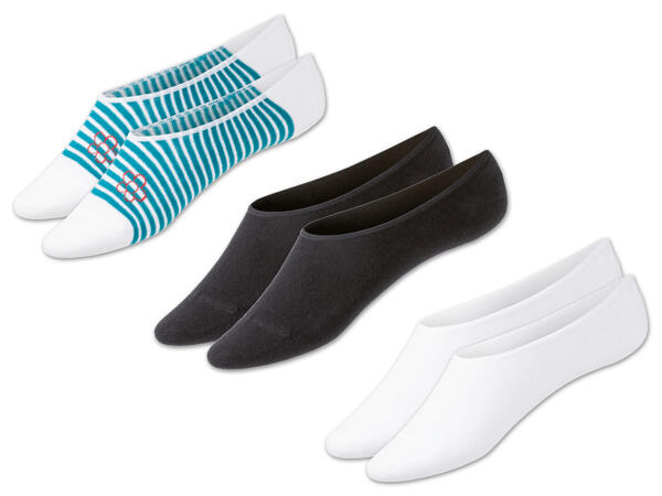 Damen Sneakersocken, 2 Paar