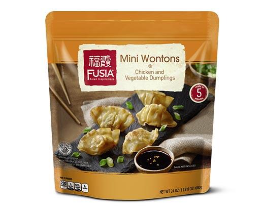 Fusia Asian Inspirations 
 Mini Wontons Pork or Chicken