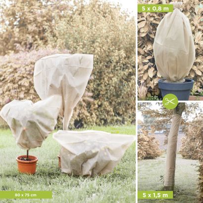 Protection antigel pour plantes et arbres