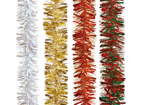 2M x 10CM Tinsel4 assorted Chunky Cut FSDU