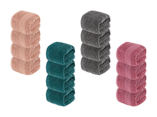 Serviettes d'invités éponge, lot de 4