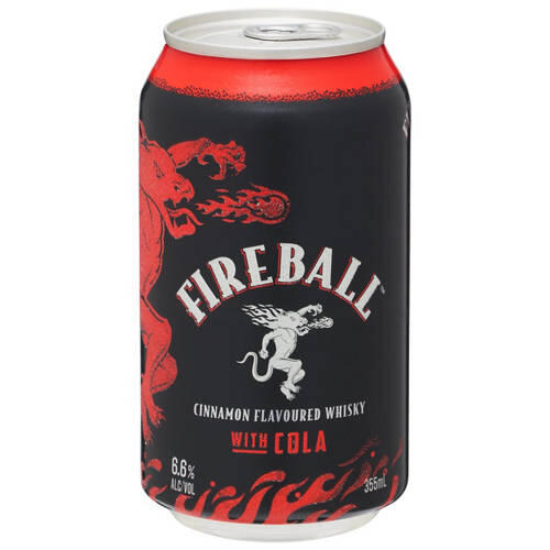 Fireball Cinnamon Whisky & Cola 4 Pack 355mL