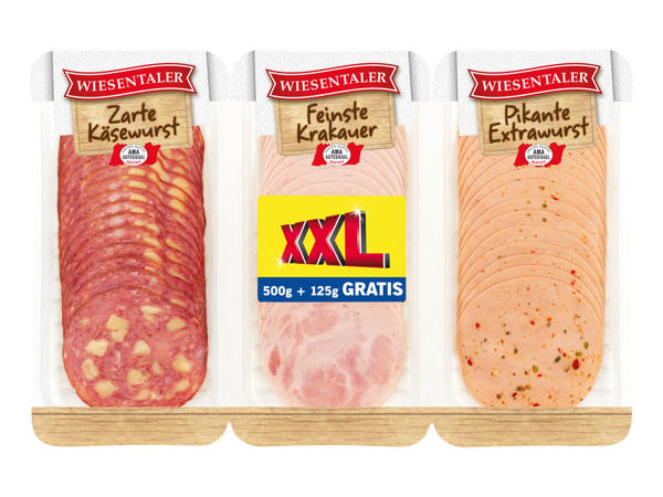 WIESENTALER 3-fach-Aufschnitt 500 g + 125 g GRATIS