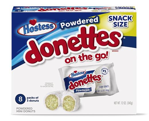 Hostess 
 Donettes Snack Pack Powdered or Chocolate