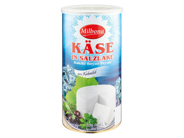 Weichkäse in Salzlake