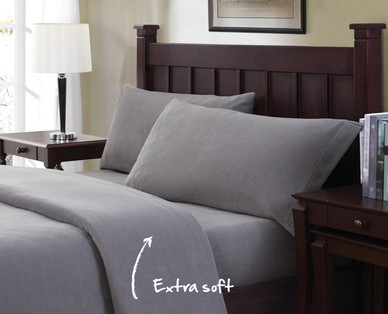 Huntington Home Queen or King Fleece Sheet Set