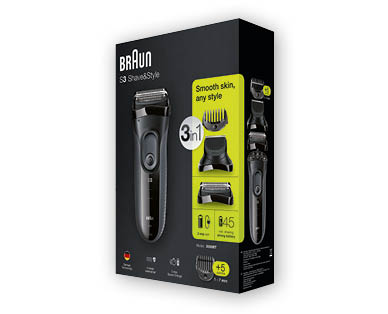 Rasoio Series 3 Shave&Style 300BT 3 in 1 BRAUN