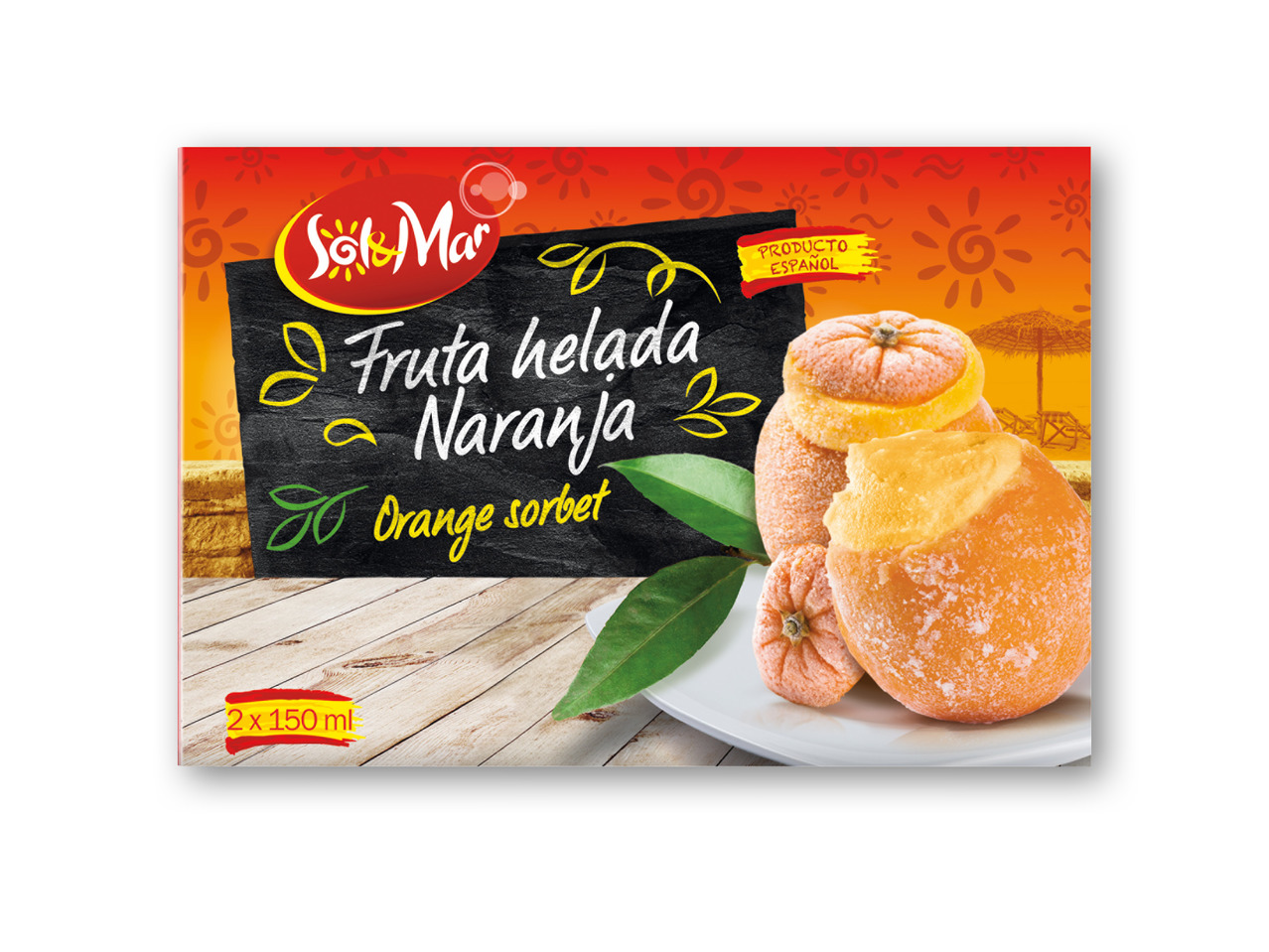 Appelsinsorbet