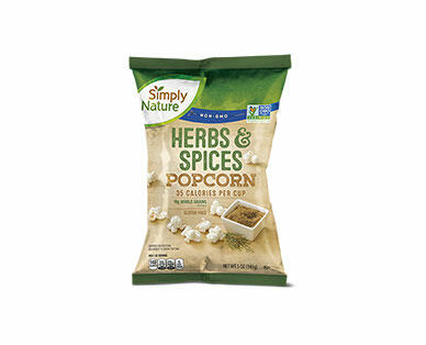 Simply Nature Olive Oil & Sea Salt or Herbs & Spices Popcorn
