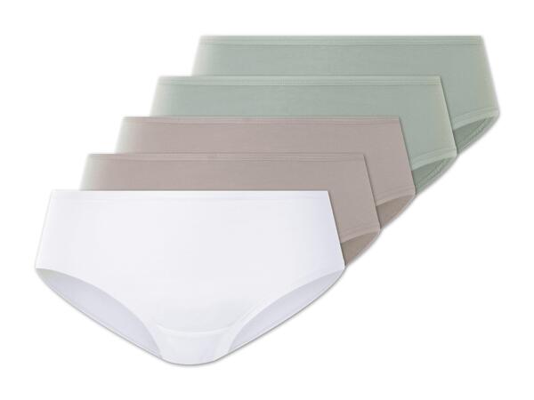 Damen Hipster/​Slip, 5 Stück