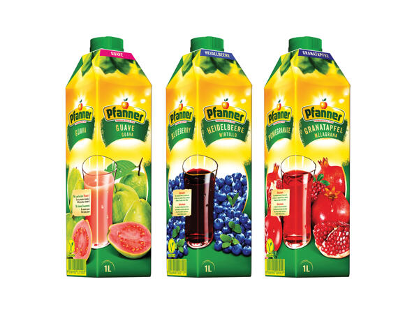 Blueberry, Pomegranate or Guave Drink