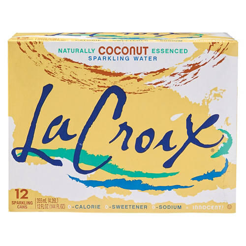 Coconut Flavored Sparkling Water - 12 Pack, 12 fl oz Cans