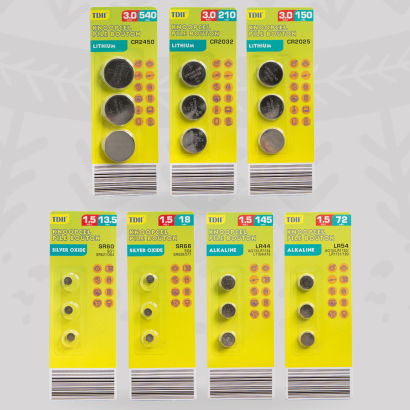 Piles boutons, 3 pcs