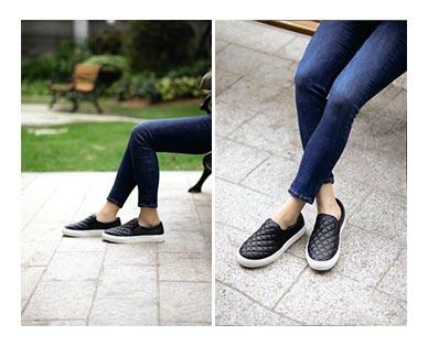 Serra 
 Ladies' Quilted Slip-On Sneakers
