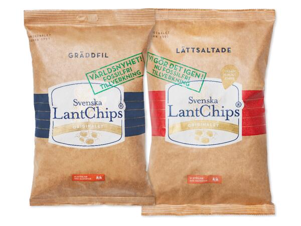 Lantchips grytfriterade chips