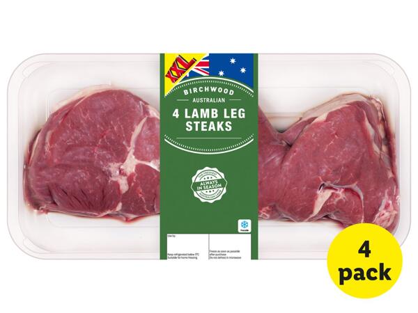 Birchwood 4 Lamb Leg Steaks