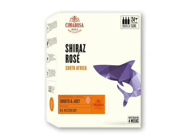Cabernet Sauvignon, Chenin Blanc eller Shiraz rosé