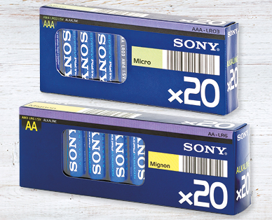 Piles, mégapack SONY