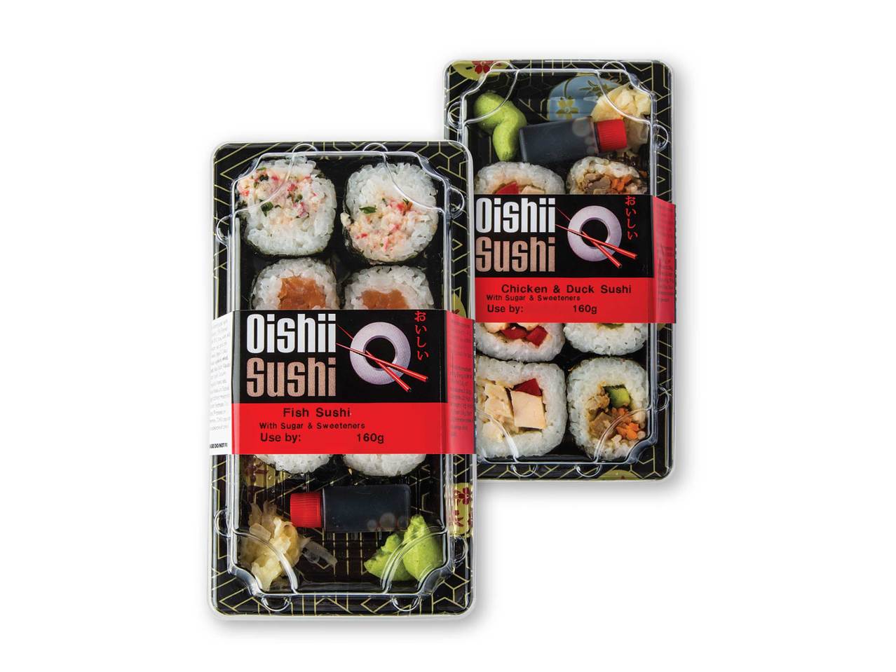 OISHII SUSHI(R) Fish/Chicken & Duck Sushi