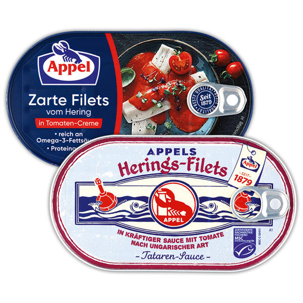 Zarte Filets vom Hering