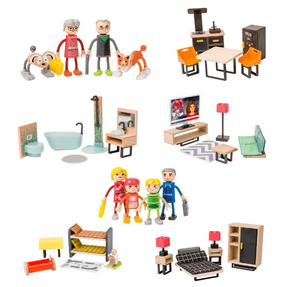 Accessoires voor poppenhuis