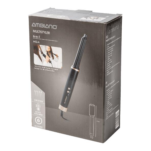 AMBIANO(R) 				Ensemble fer à cheveux 6 en 1