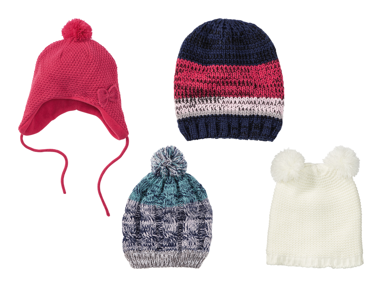 Bonnet en maille pour jeune enfant