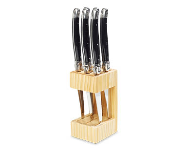 Lou Laguiole Steak Knife Block Set