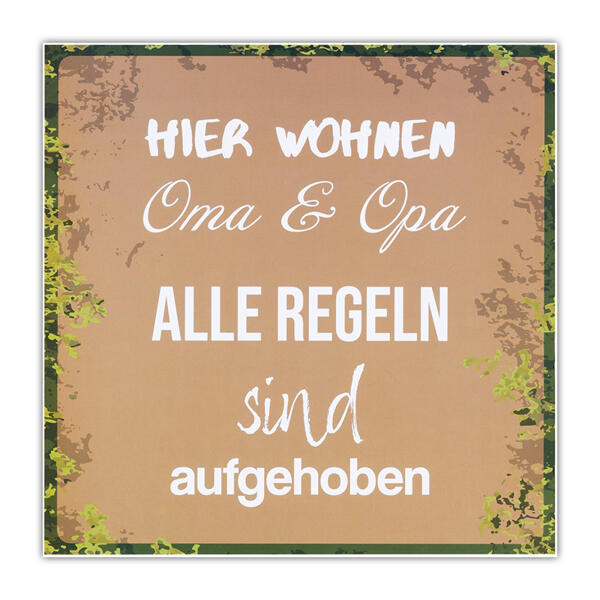 Retro-Metall-/ Holzschilder