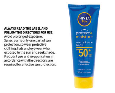 Nivea Sunscreen Protect & Moisture SPF50+ 100ml