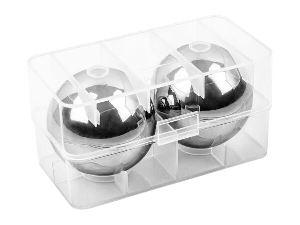 Livarno Home Stainless Steel Ice Spheres - 2 Pack