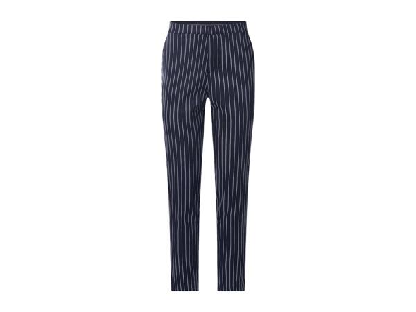 Ladies' Blue Striped Trousers