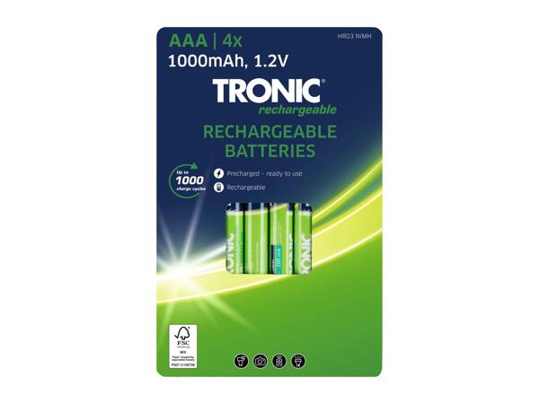 Tronic Rechargeable Batteries - 4 Pack