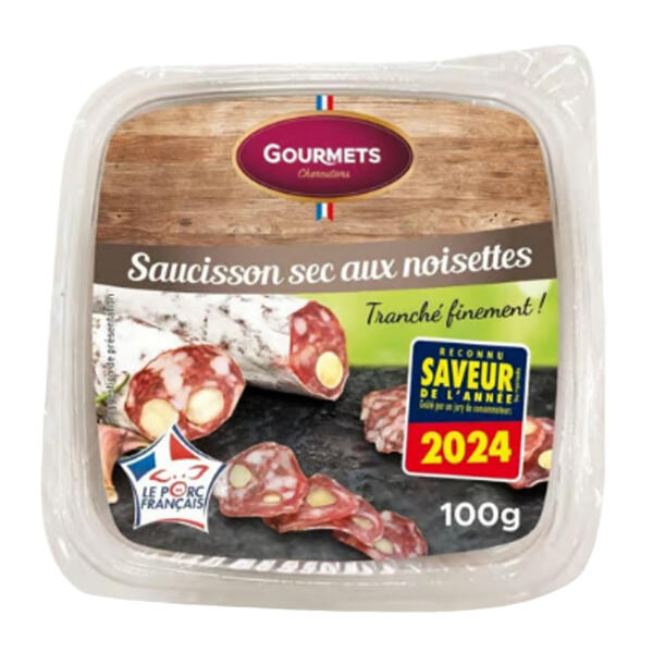 Saucisson sec aux noisettes
