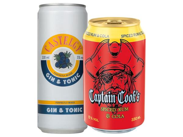 SPICED RUM & COLA / GIN & TONIC / SCOTCH WHISKY & COLA