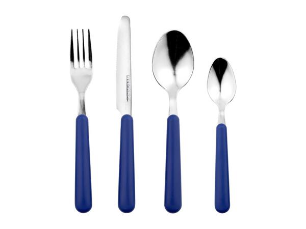 Livarno Home Blue Stainless Steel Cutlery Set - 16 Piece Set