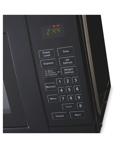 Ambiano Black Digital Microwave